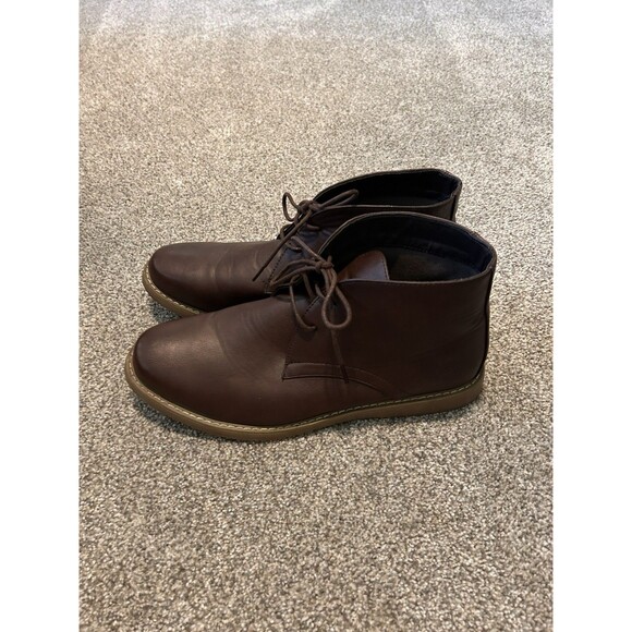 Akademiks Men's Lace-Up Chukka‎ Boots 13 Brown Medium Faux Leather - Picture 1 of 8